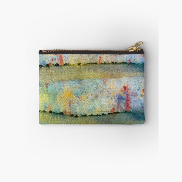 Item preview, Celestial Cartography, Teal Gold and Red Abstract designed and sold by ArithraStudio.