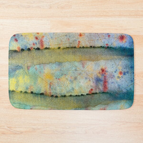 Item preview, Celestial Cartography, Teal Gold and Red Abstract designed and sold by ArithraStudio.