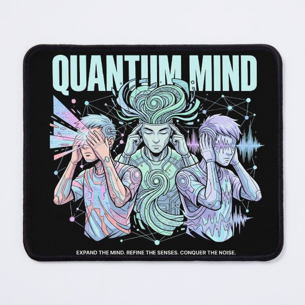 Item preview, Quantum Mind Conquer The Noise - Cyberpunk Anime designed and sold by rich-moda.