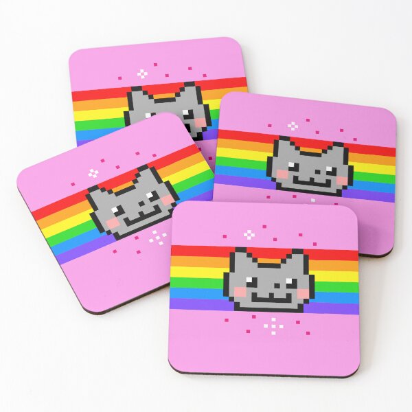 Item preview, Nyan cat Rainbow Pixel Cat Retro Internet Y2K designed and sold by TrxshWear.
