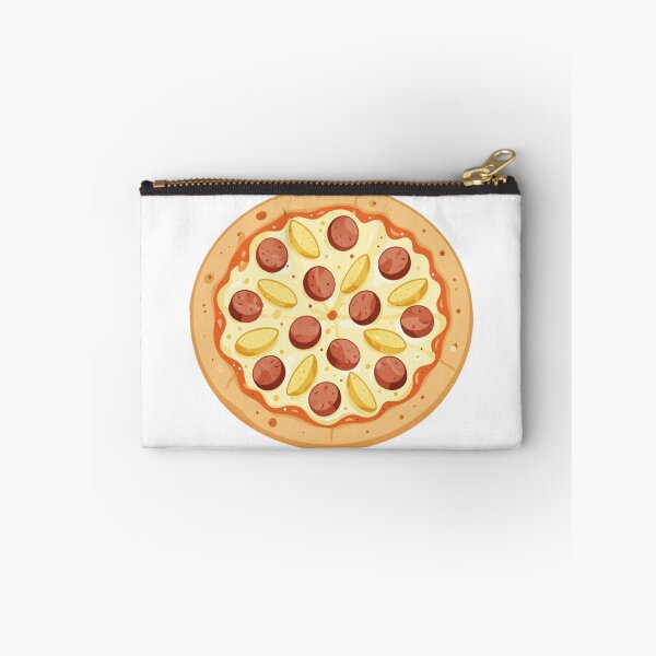 Item preview, delicious sausage and potatoes italian pizza illustration designed and sold by WildArtIT.