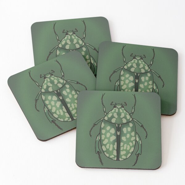 Item preview, Protaetia alboguttata green beetle designed and sold by Strataes.
