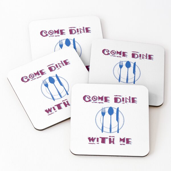 Item preview, Come Dine With Me - (Burgundy on White) designed and sold by PawsitiveMum3.