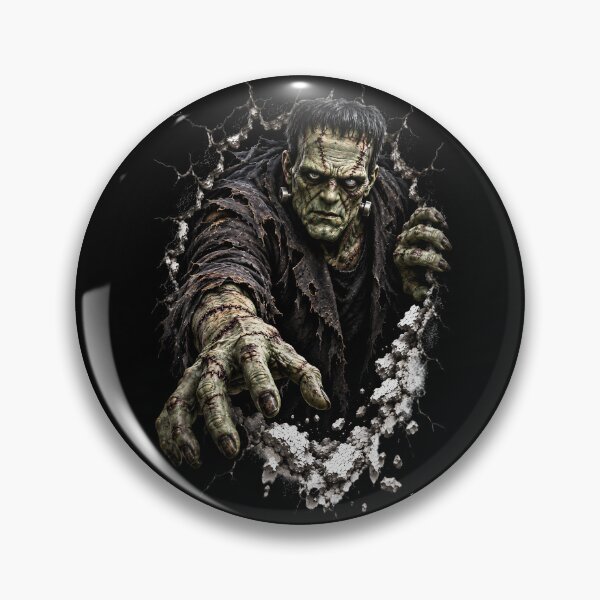 Item preview, Stitched Monster Breaking Through Wall – Gothic Horror Creature Halloween Art designed and sold by Kruti Collection.