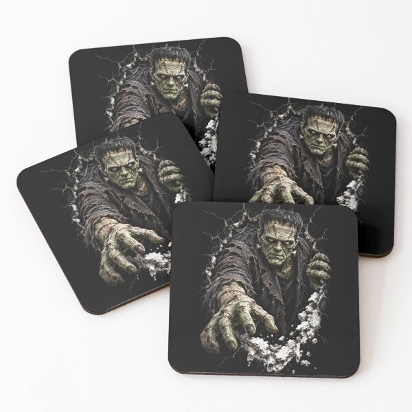 Item preview, Stitched Monster Breaking Through Wall – Gothic Horror Creature Halloween Art designed and sold by Kruti Collection.