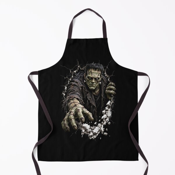 Item preview, Stitched Monster Breaking Through Wall – Gothic Horror Creature Halloween Art designed and sold by Kruti Collection.