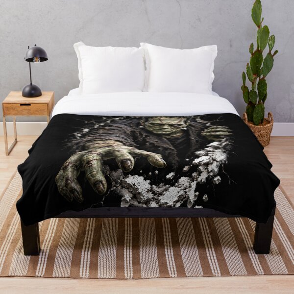 Artikelvorschau, Genähtes Monster bricht durch die Wand – Gothic-Horror-Kreatur Halloween-Kunst entworfen und verkauft von Kruti Collection.
