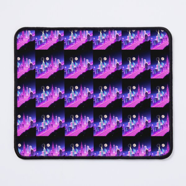 Item preview, Neon Grid Cityscape designed and sold by One More Run.