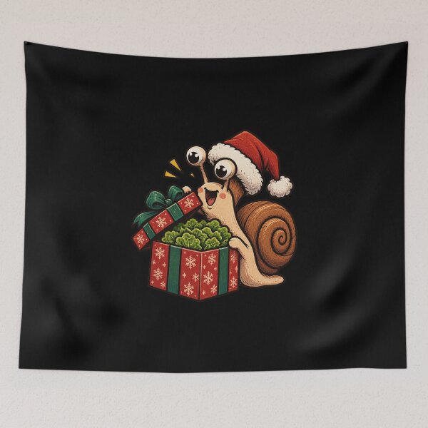 Aperçu de l'œuvre Cadeau de Noël escargot créée et vendue par Konvero.
