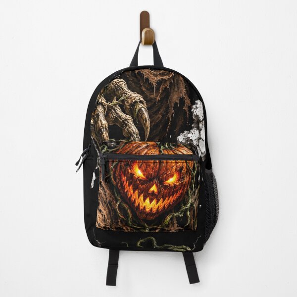 Item preview, Pumpkin Demon Breaking Through the Wall – Scary Halloween Horror Monster designed and sold by Kruti Collection.