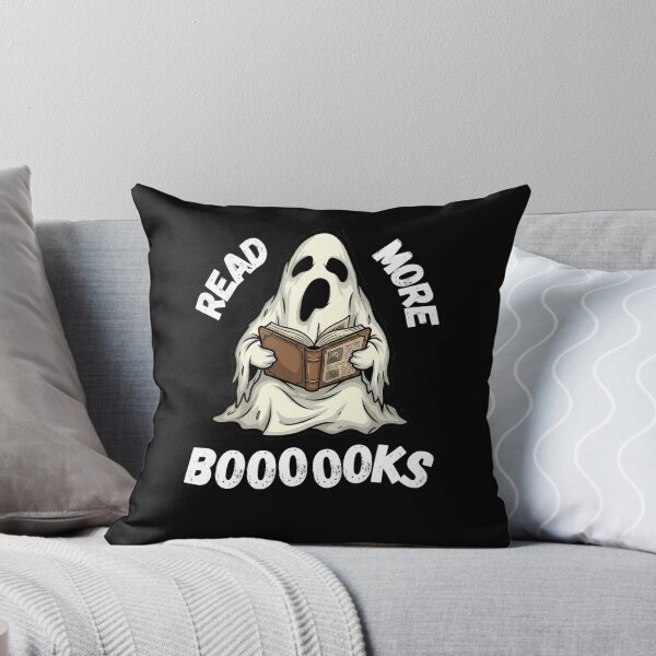 Item preview, Read More Booooooks Spooky Ghost Reading Bookworm designed and sold by Jacob Zubek.