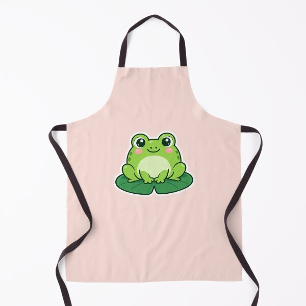 Item preview, Cute Frog On A Leaf Cute Sticker Design designed and sold by Inkworksbyshery.