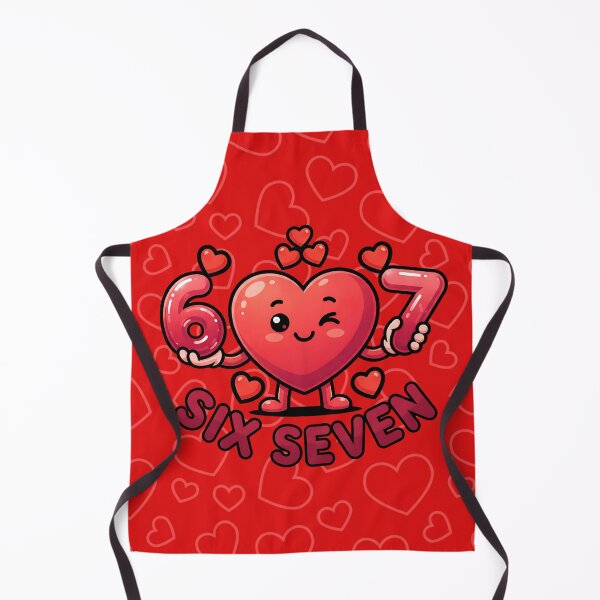 Item preview, Funny 6 7 six seven meme heart love design valentine designed and sold by ArtDesignTp.