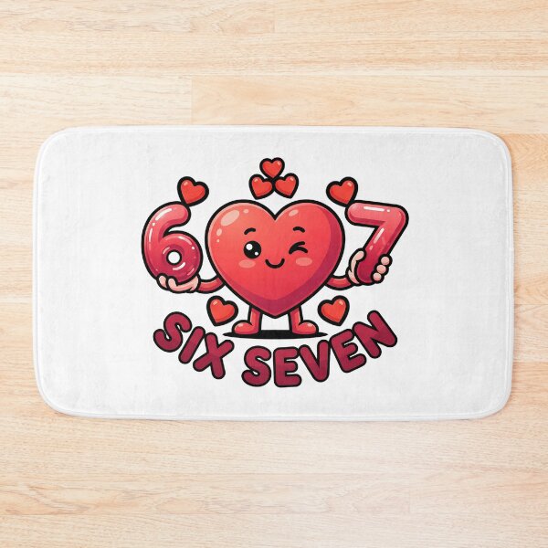 Item preview, Funny 6 7 six seven meme heart love design valentine designed and sold by ArtDesignTp.