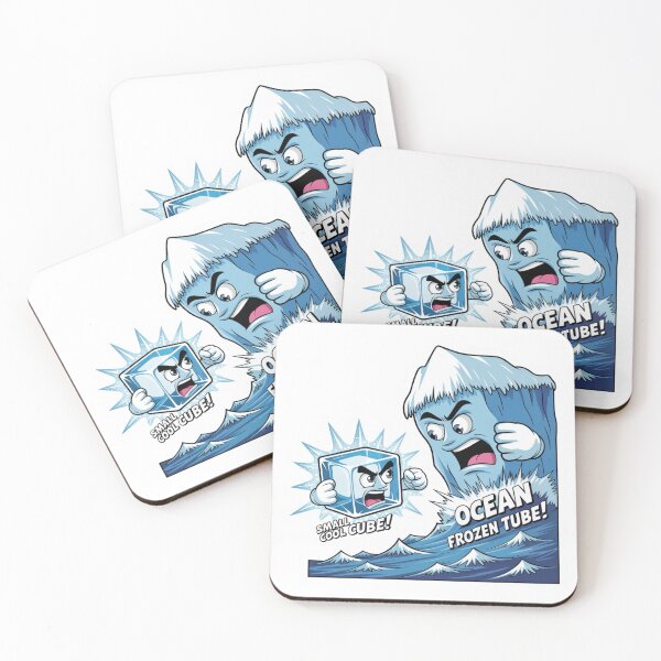 Item preview, Ice Cube Versus Floating Iceberg Scale Sticker designed and sold by Imaginarium of Chaos falcon88 .