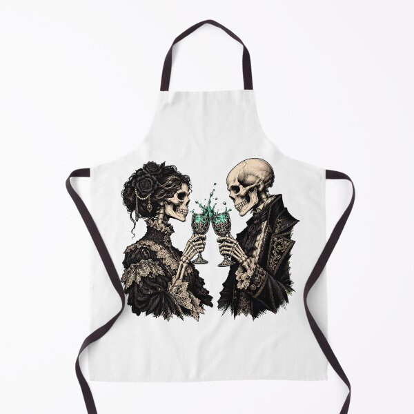Item preview, Skeleton Couple Victorian Emerald Toast Dark Romance designed and sold by chattsuede.