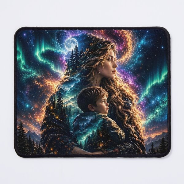 Item preview, Double Exposure A Mountain Woman and Her Child by Orikall designed and sold by HippieWorks.