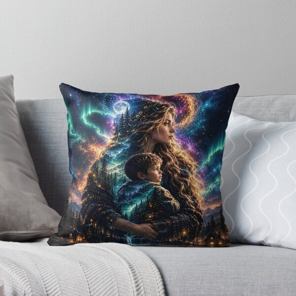 Item preview, Double Exposure A Mountain Woman and Her Child by Orikall designed and sold by HippieWorks.
