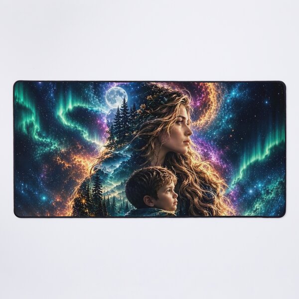 Item preview, Double Exposure A Mountain Woman and Her Child by Orikall designed and sold by HippieWorks.