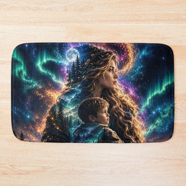 Item preview, Double Exposure A Mountain Woman and Her Child by Orikall designed and sold by HippieWorks.
