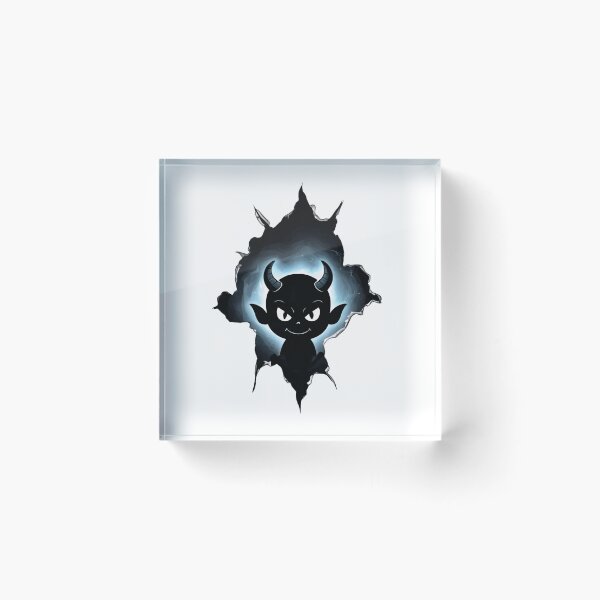 Item preview, Neon Blue Gothic Devil Ripped Hole Aesthetic designed and sold by mimikaka.