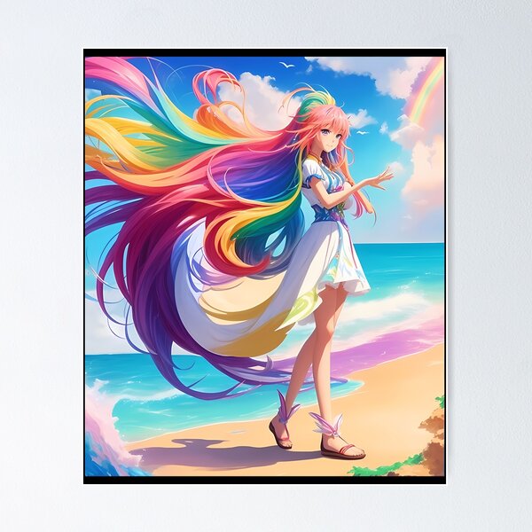 Artikelvorschau, Anime-Regenbogen-Design, wunderschönes klassisches T-Shirt-Design entworfen und verkauft von CrashThePoUK.