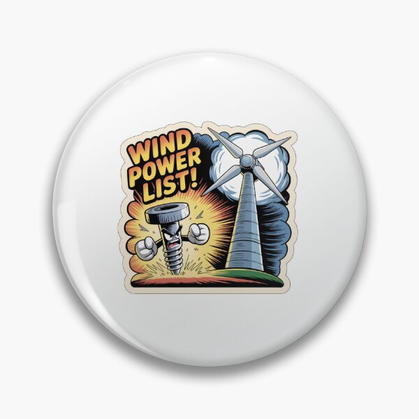 Item preview, Metal Screw Versus Wind Turbine Scale Sticker designed and sold by Imaginarium of Chaos falcon88 .