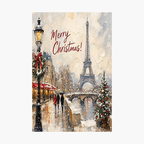 Artikelvorschau, Frohe Weihnachten, Paris! entworfen und verkauft von JackFreestone.