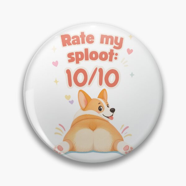 Item preview, Rate My Sploot 10/10 - Cute Corgi Butt Sploot Funny Design designed and sold by Neurospicy Trolls.