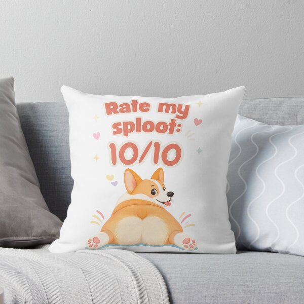 Item preview, Rate My Sploot 10/10 - Cute Corgi Butt Sploot Funny Design designed and sold by Neurospicy Trolls.