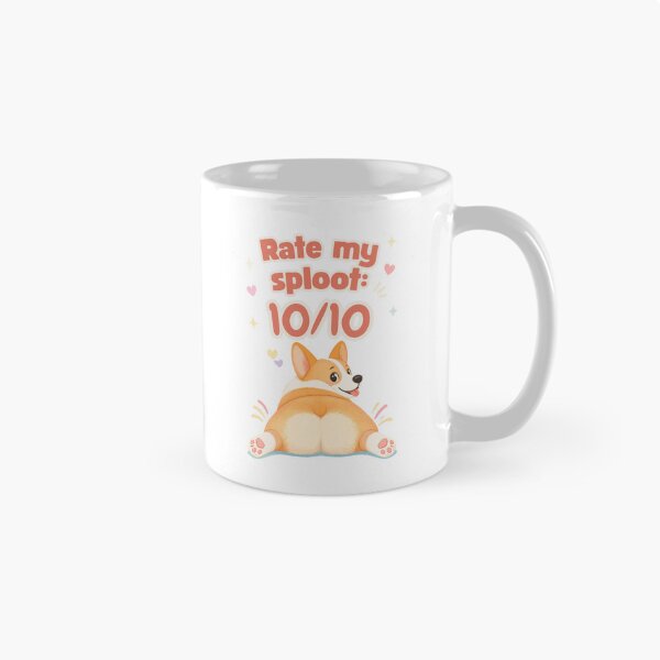 Item preview, Rate My Sploot 10/10 - Cute Corgi Butt Sploot Funny Design designed and sold by Neurospicy Trolls.
