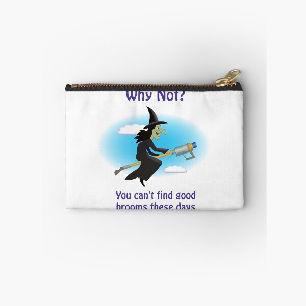 Item preview, Halloween witch on 'updated' broomstick designed and sold by ChimaGraphics.