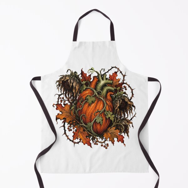 Item preview, Pumpkin Heart Gothic Botanical Flora Halloween Macabre designed and sold by chattsuede.