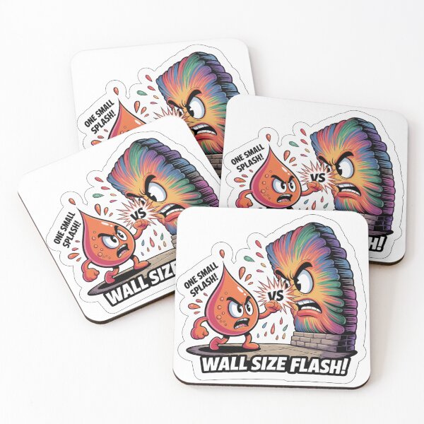 Item preview, Paint Drop Versus Mural Wall Scale Sticker designed and sold by Imaginarium of Chaos falcon88 .