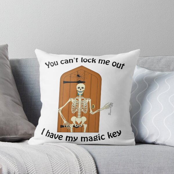 Item preview, Halloween skeleton key pun designed and sold by ChimaGraphics.