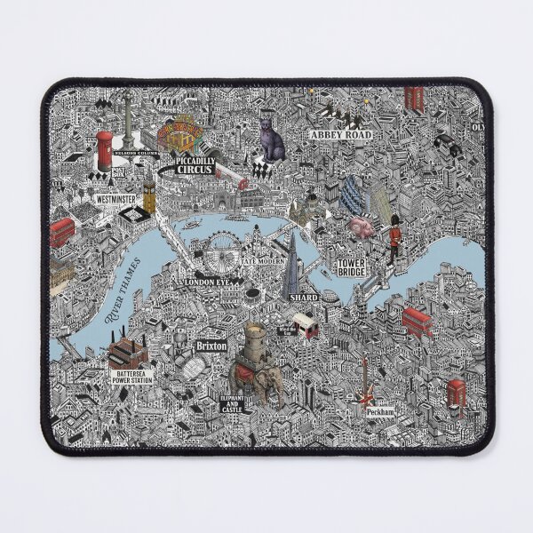 Item preview, isometric London city map designed and sold by oliver polanski.
