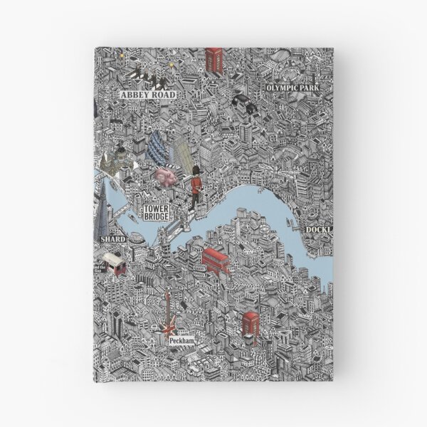 Item preview, isometric London city map designed and sold by oliver polanski.