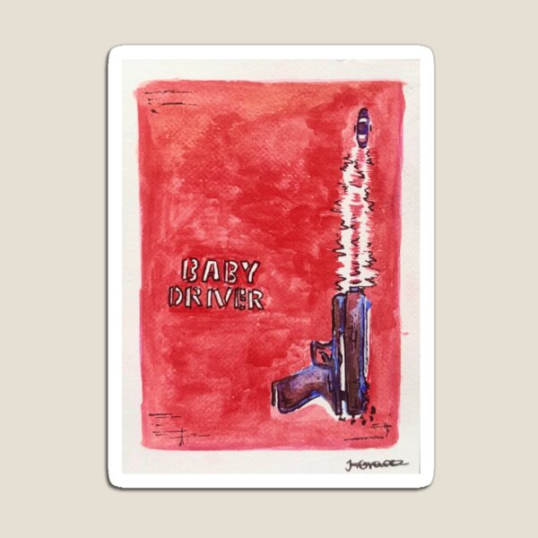 Item preview, Baby Driver Watercolour Poster designed and sold by Coastal Path Designs .