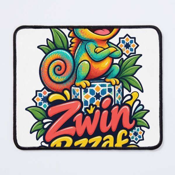 Item preview, Zwin Bzzaf – Moroccan Happy Chameleon designed and sold by Darija Pop.