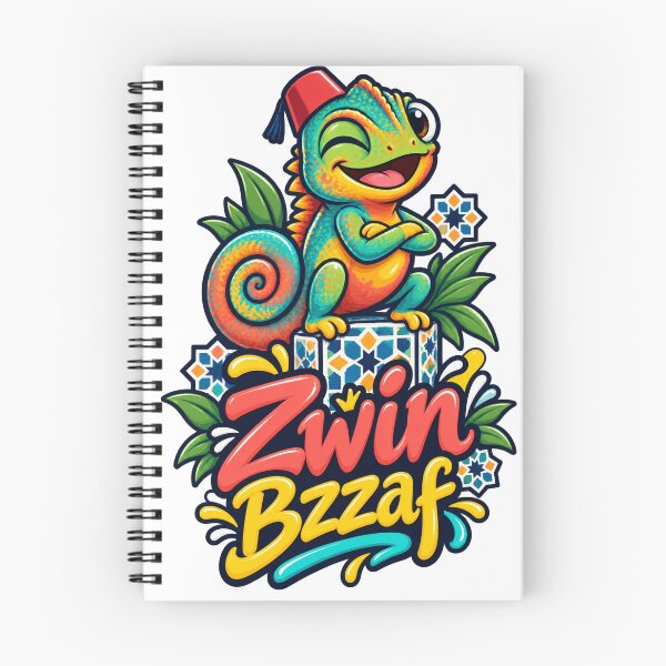 Item preview, Zwin Bzzaf – Moroccan Happy Chameleon designed and sold by Darija Pop.