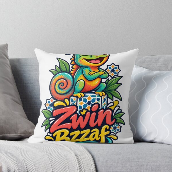 Item preview, Zwin Bzzaf – Moroccan Happy Chameleon designed and sold by Darija Pop.