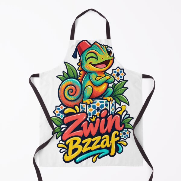 Item preview, Zwin Bzzaf – Moroccan Happy Chameleon designed and sold by Darija Pop.