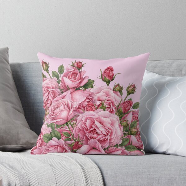 Item preview, Vintage Pink Roses Garden Botanical Cottagecore Floral designed and sold by Nature Moments.