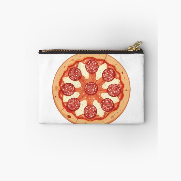 Item preview, spicy pepperoni and salami whole italian pizza illustration designed and sold by WildArtIT.