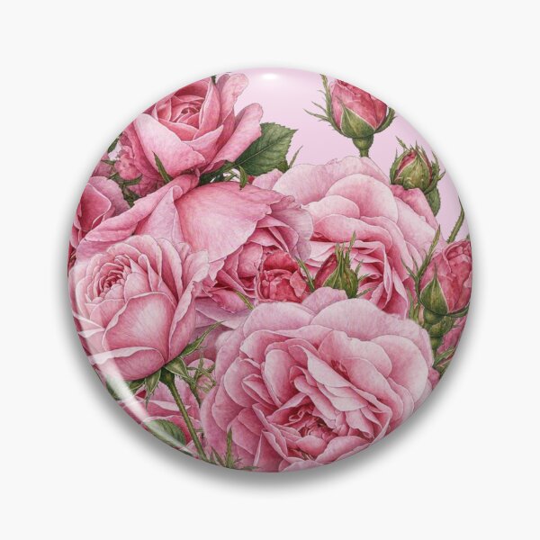 Item preview, Vintage Pink Roses Garden Botanical Cottagecore Floral designed and sold by Nature Moments.