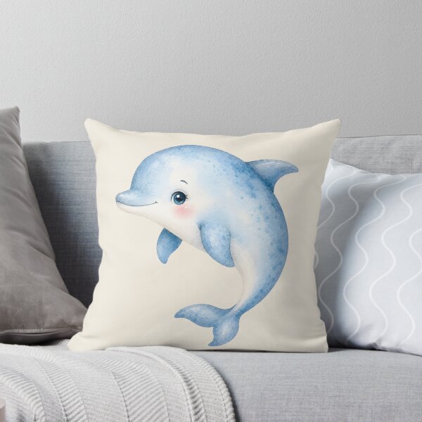 Item preview, Watercolor Dolphin – Ocean Friends Collection designed and sold by SimpleUla.