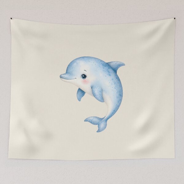 Item preview, Watercolor Dolphin – Ocean Friends Collection designed and sold by SimpleUla.