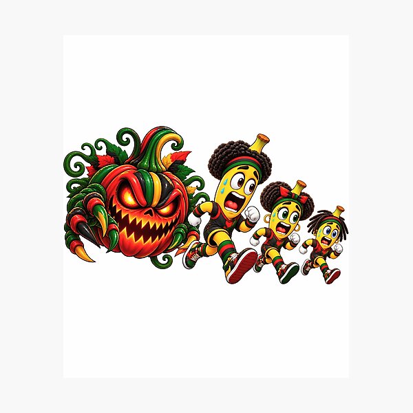 Artikelvorschau, Halloween-Kürbis-Familien-Kinder-Grusel-Herbstdesign entworfen und verkauft von ArtSpark Studio.
