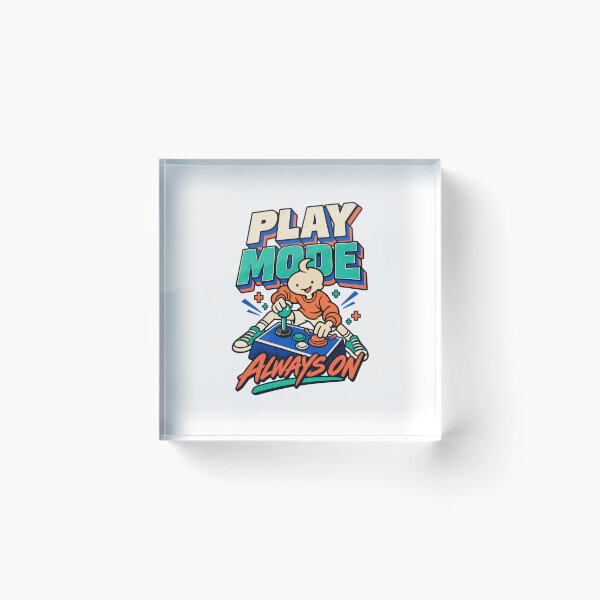 Item preview, Play Mode Always On Retro Gamer designed and sold by zero8.design.