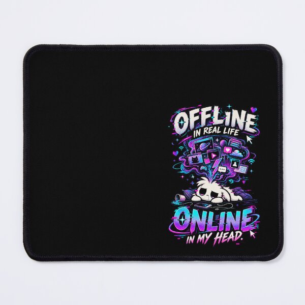 Item preview, Offline In Real Life Online In My Head - 'Zerp' Glitch Gremlin T-Shirt designed and sold by Suparrific.